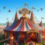 circus tent with birds